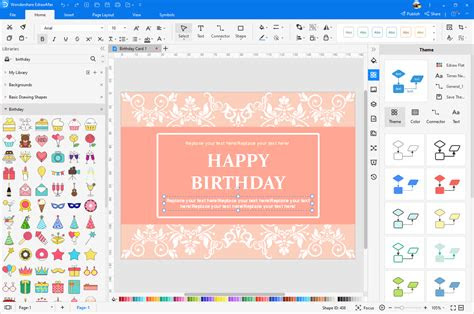  free editable and printable birthday card templates edraw