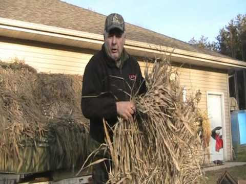 Making a blind for a duck boat - YouTube