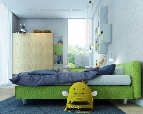 green-kids-room-design