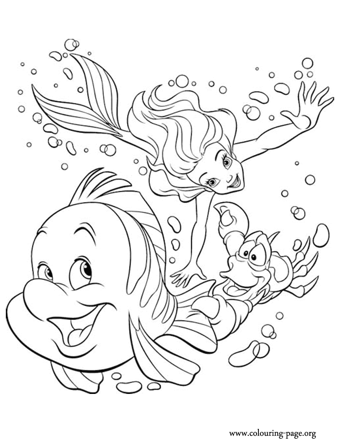 Flounder coloring pages to download and print for free