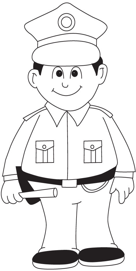 Policeman coloring page  Download Free Policeman coloring page for kids  Best Coloring Pages