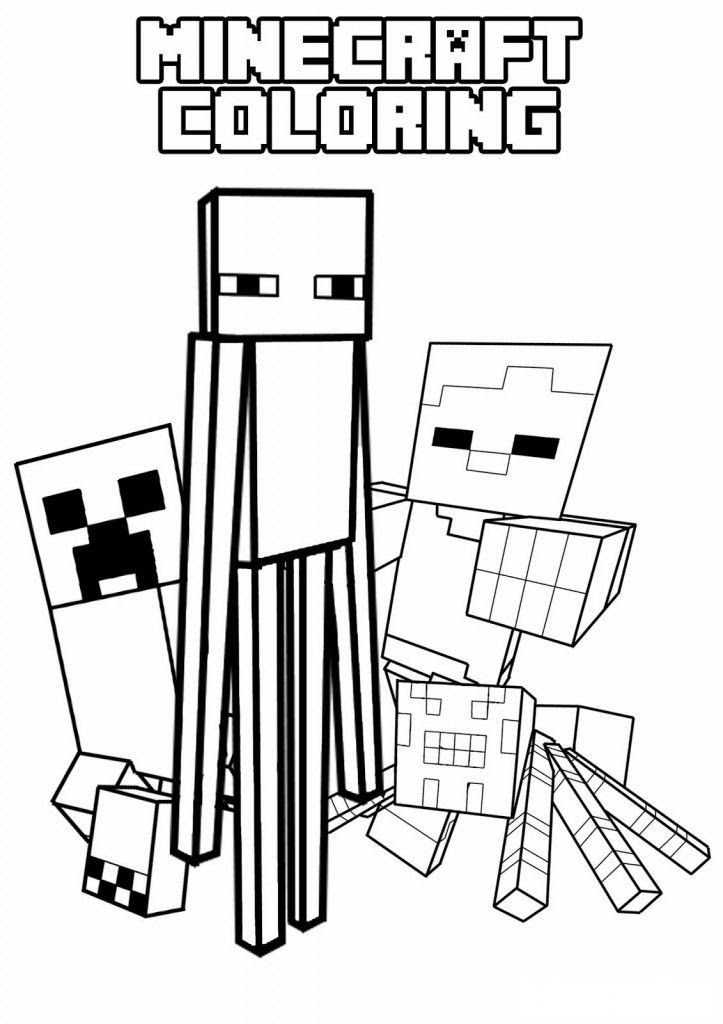 Printable Minecraft Coloring Pages - Coloring Home