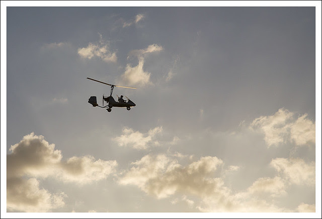 Ultralight Aircraft Over Playa Langosta