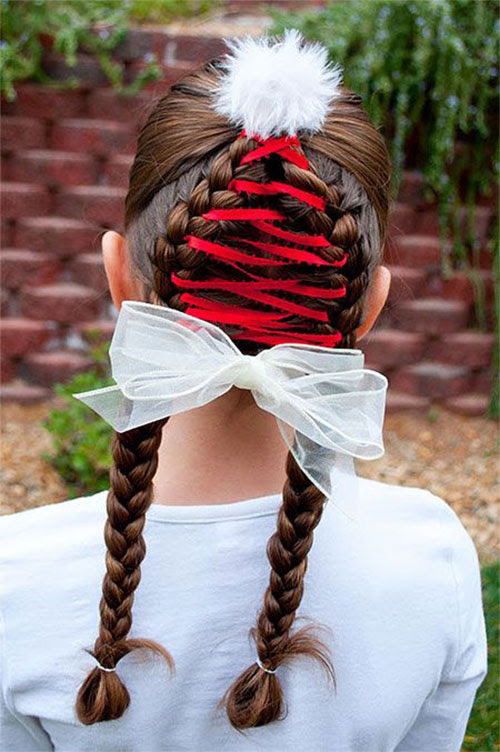 Creative christmas themed hairstyle ideas 2015 