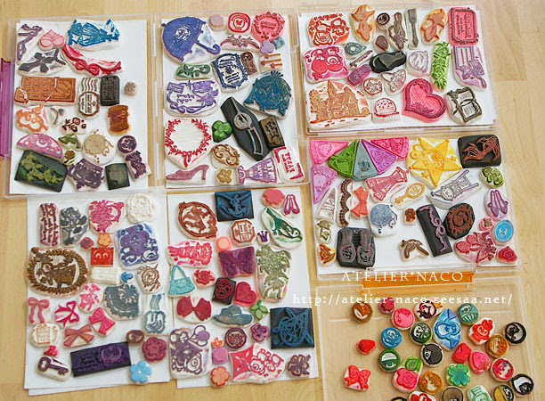 消しゴムはんこatelier Naco 夏の思い出