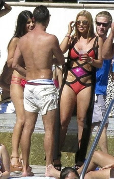 Jasmin Walia Red Bikini Las Vegas