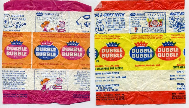 Dubble Bubble gum wrappers | Flickr - Photo Sharing!