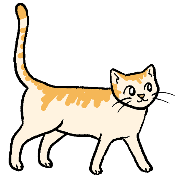 歩くネコのイラスト かわいいフリー素材が無料のイラストレイン
