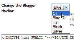 Turn Off the Blogger  Navbar