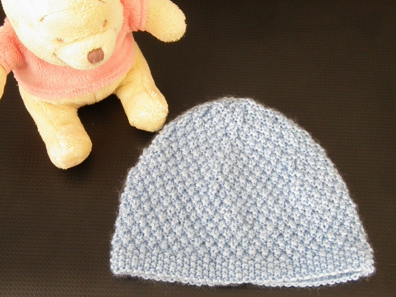 Bonnet Naissance Point De Riz Mes Tricots Et Astuces