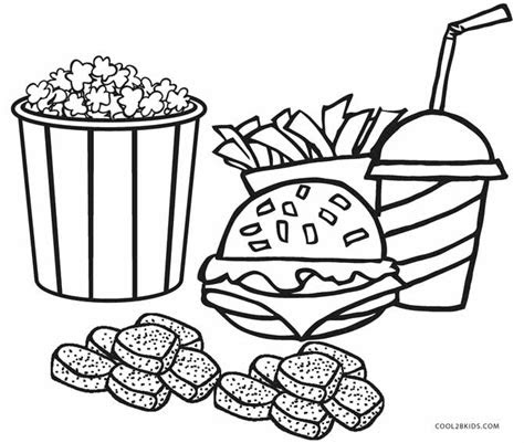  free printable food coloring page for kids coloring home