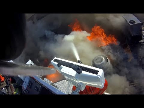 Truck 50 Assists on Strasburg 2 Alarm Building Fire *Helmet Cam*