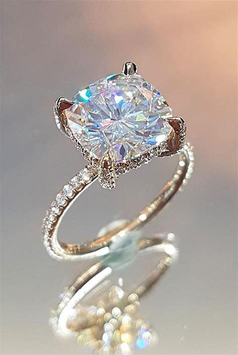 Engagements are a special time in everyone's life — celebrities too! 30 Moissanite Engagement Rings - Fantastic Diamond