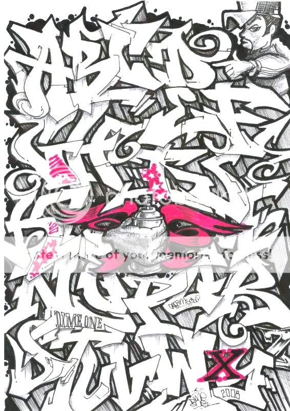 graffiti alphabet block style. graffiti alphabet block