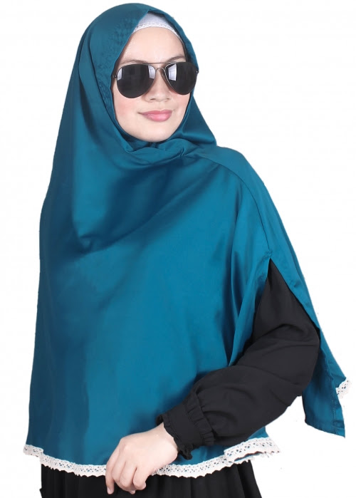 Jilbab Segi Empat Warna Biru Tosca Galery Islam