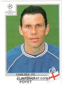 Sticker 284: Gustavo Poyet - Panini UEFA Champions League ...