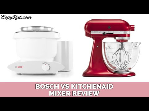VIDEO : mixer reviews bosch mixer vs. kitchenaide - i am reviewing to models of mixers today. thei am reviewing to models of mixers today. theboschuniversal plus kitchen machine is a type ofi am reviewing to models of mixers today. thei a ...