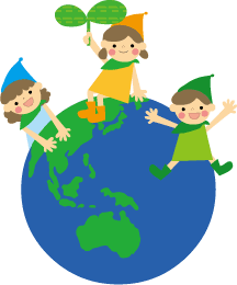 双葉とこどもとｅｃｏのイラスト 無料イラスト フリー素材