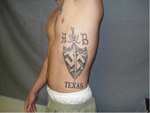 Aryan Brotherhood of Texas tattoo. Photo courtesy of Dr. Mark Pitcavage