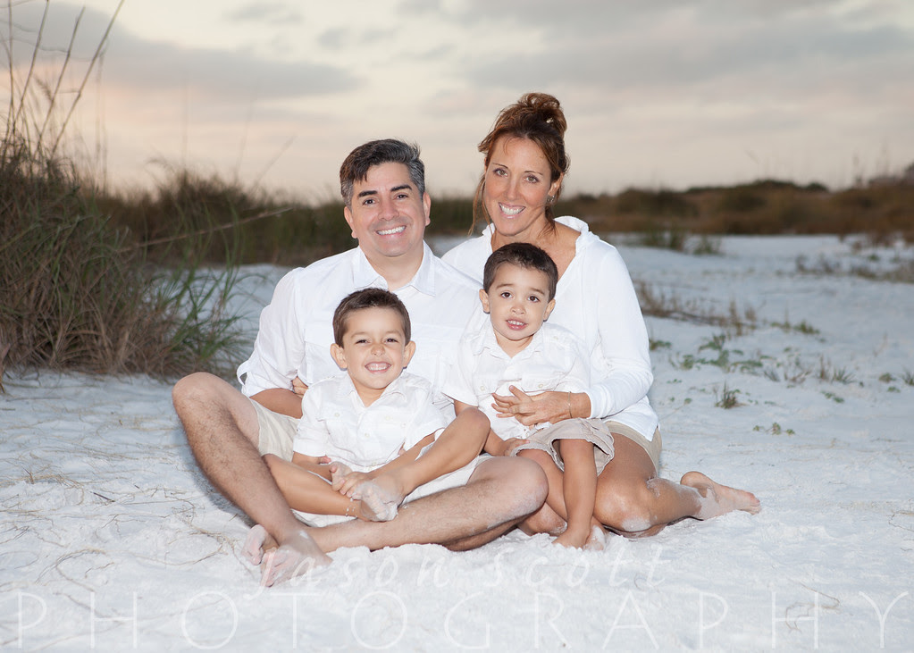 Parzch Family on Siesta Key, December 2012