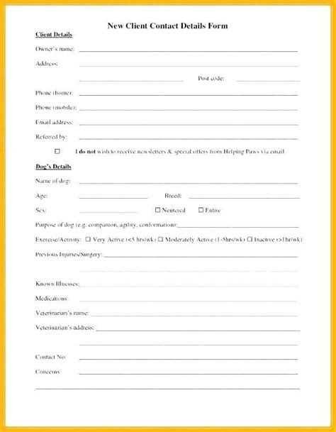 employee emergency contact form template elegant employee emergency