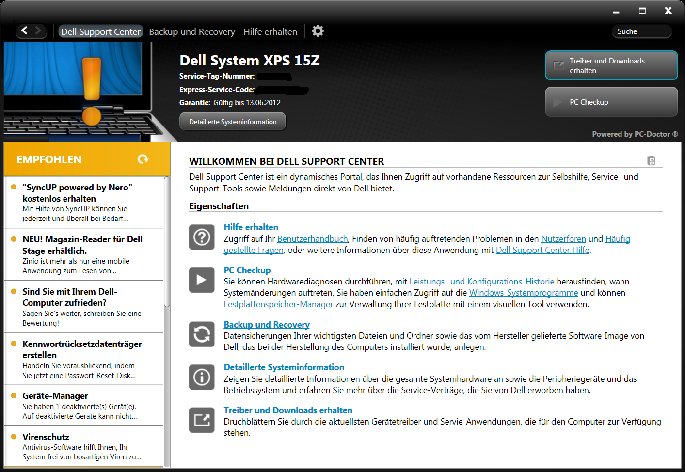 Dell Support Center 68 Assistance From Menu Pictures