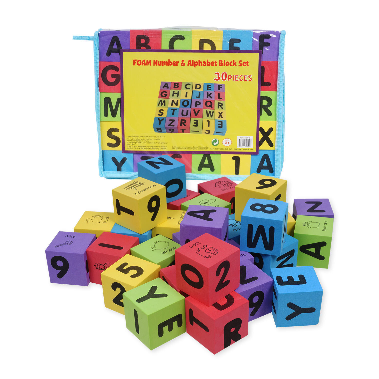Wholesale 30 Piece Foam Number and Alphabet Block Set (SKU 2346190 ...