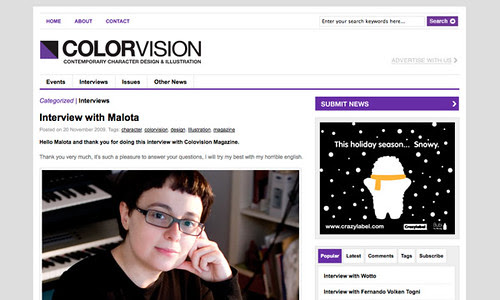 Interview for Colovision Mag by malota