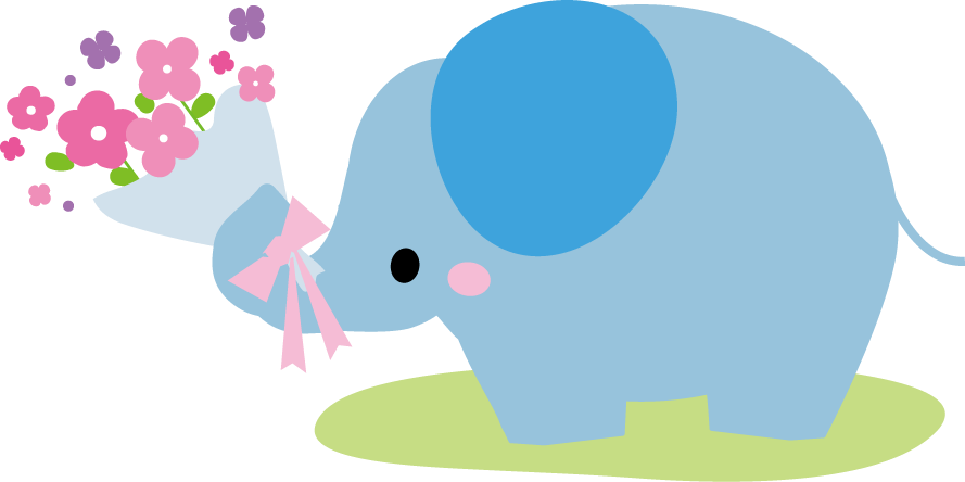 ぞう ゾウ イラスト 無料イラストフリー素材