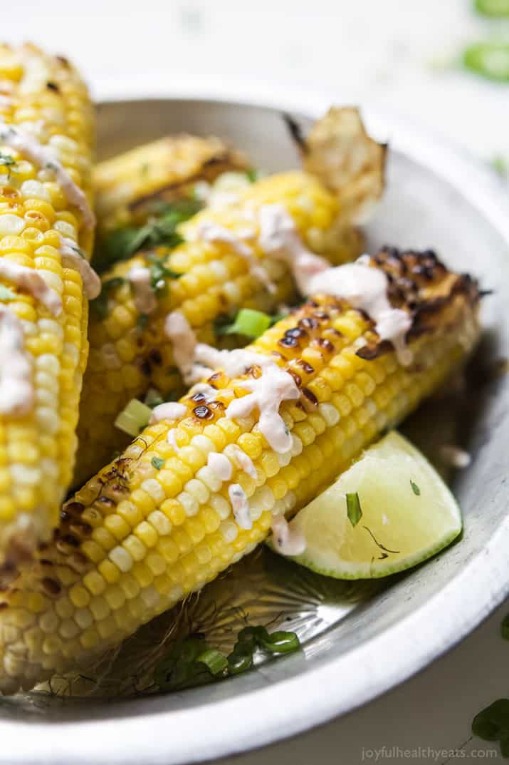 grilled corn on the cob recipes - Stand the corn upright on a large cutting board