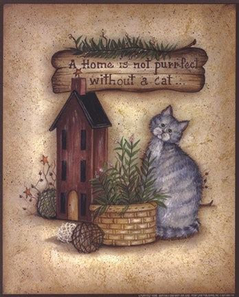 purr fect home fine art print  mary ann june