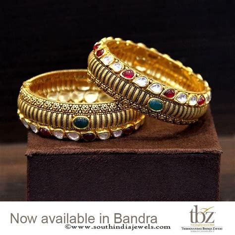 gold kundan bangles  tbz antiques jewelry