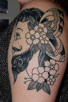 bearded lady tattoo  circus tattoos beard tattoo