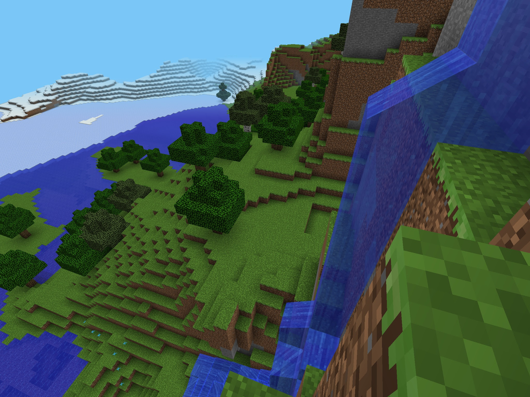 Ayay: Beautiful Waterfall  Minecraft PE Seeds