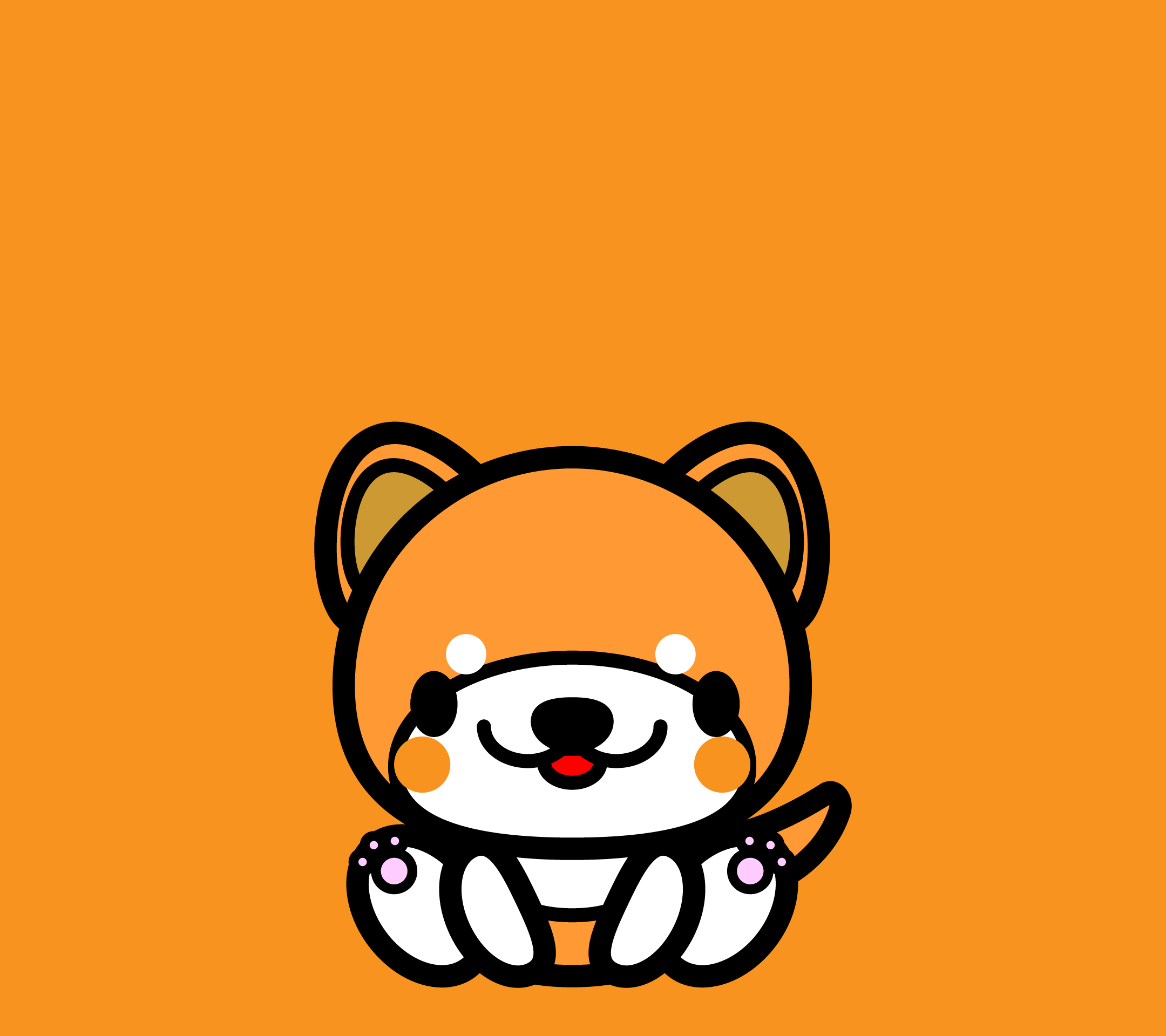かわいい座り秋田犬壁紙 Android の無料イラスト 商用フリー オイデ43