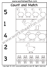 Count and Match – Numbers 1-10 – Six Worksheets / FREE ...