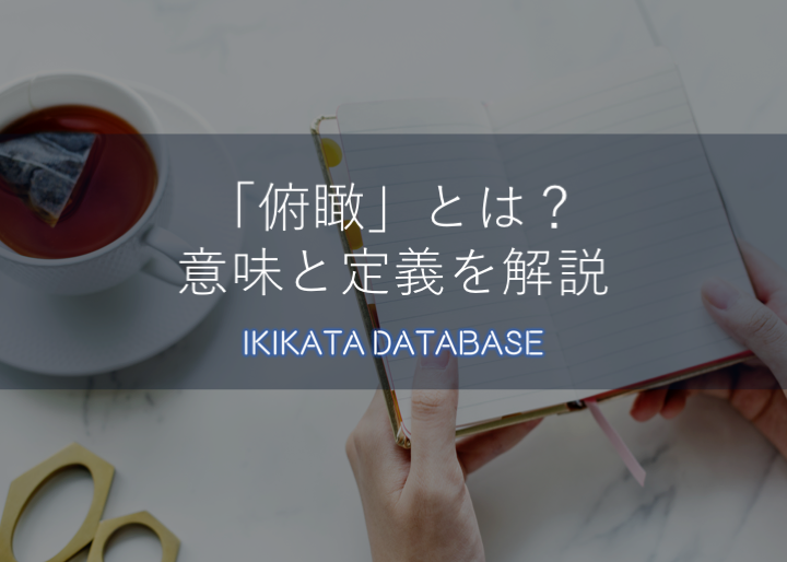 俯瞰の意味とは 正しい使い方 例文 類語 対義語 英語表現を解説 Ikikata Database