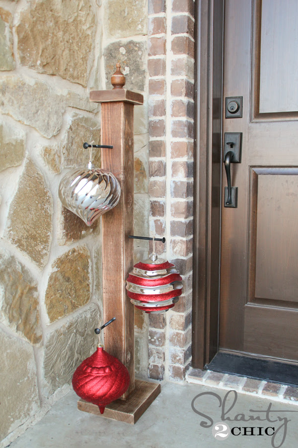 DIY Front Porch Ornament Stand - Shanty 2 Chic