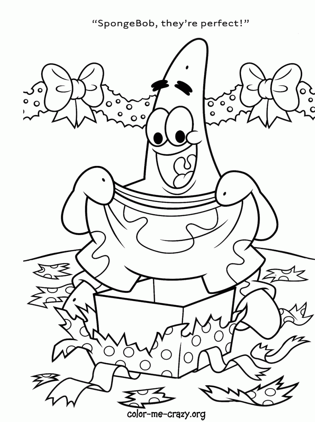 Free Spongebob Christmas Coloring Pages Free Printable Download