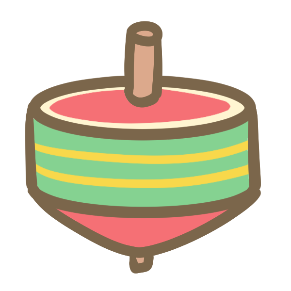独楽のイラスト かわいいフリー素材が無料のイラストレイン