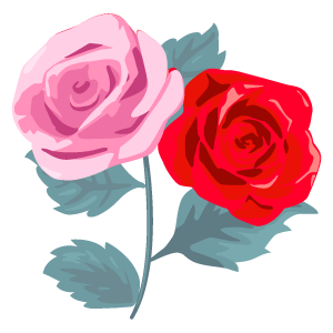 バラの花素材45 花 植物イラスト Flode Illustration フロデイラスト