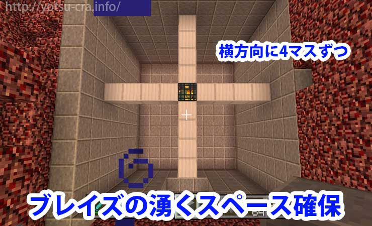 マインクラフト ブレイズトラップでロッドが取り放題