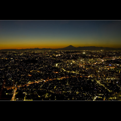Landmark Tower :: Mt Fuji at Dusk