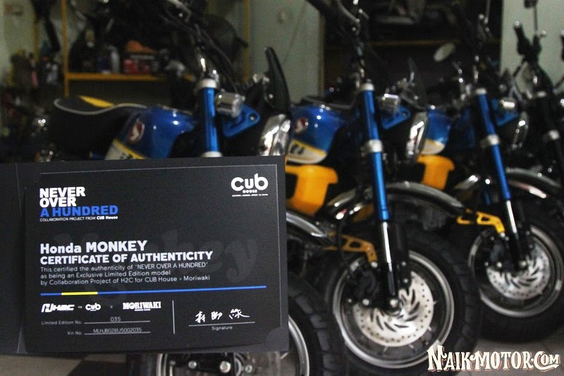 3 Unit Edisi Khusus Honda Monkey Z125 H2C dan Moriwaki di 