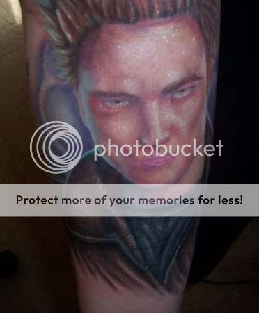 leg tattoo. Edward Cullen Leg Tattoo