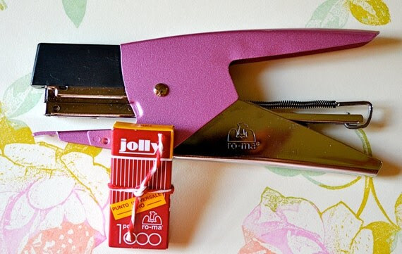 Petite European Stapler (Uses lovely old brass petite staples)