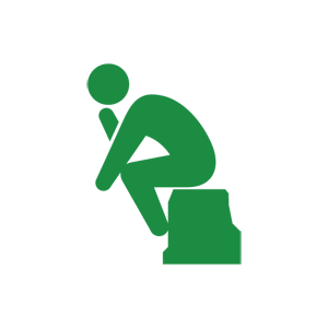 ロダンの考える人 Human Pictogram 2 0 無料 人物ピクトグラム素材 2 0