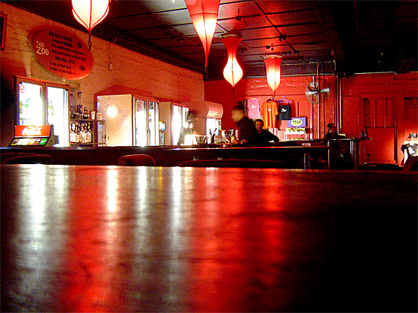 the bar at The Zoo, Fortitude Valley