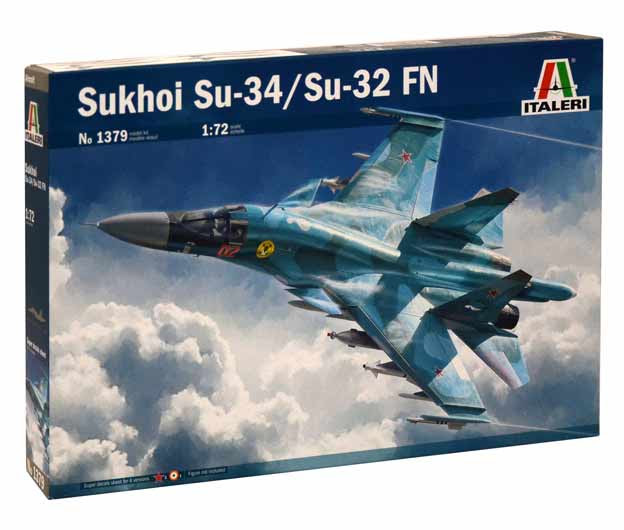 Italeri 1/72 SUKHOI SU-34/SU-32 FN (1379) Colour Guide & Paint Conversion Chart