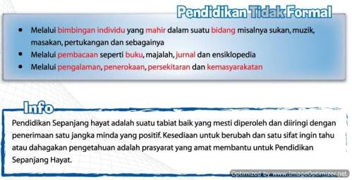 Pendidikan Sepanjang Hayat. Pendidikan Sepanjang Hayat